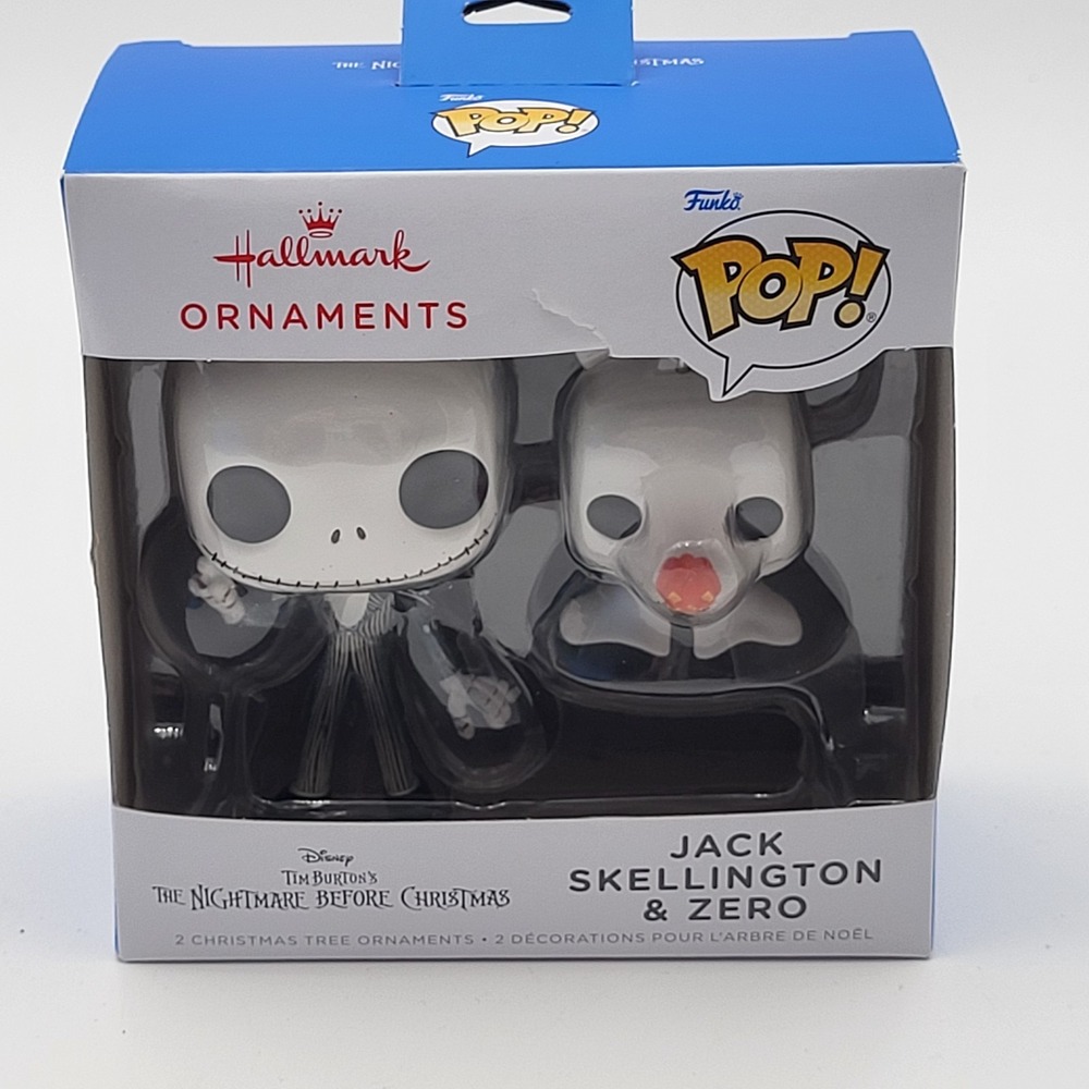 Hallmark Funko Pop! Nightmare Jack Skellington & Zero Christmas Ornament 2025
